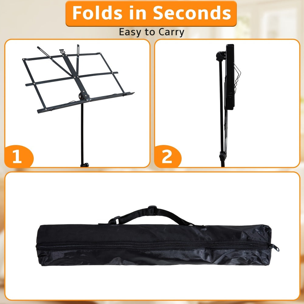 Guitar Stand, Portable, Foldable, Adjustable, Folding, Music for Holding And Displaying