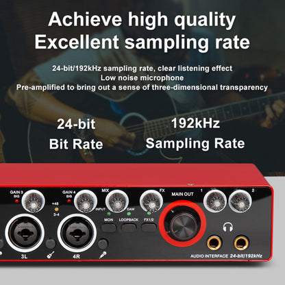 USB Audio Interface, 192Khz, Professional, 4-Channel, Sound for Recording and Streaming