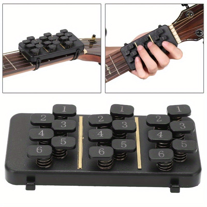1pc Vocal Guitar Chord Trainer, Suitable for Beginners - Portable Guitar Learning System, Easy-to-use Chord Charts, Compact Folk Guitar Practice Tool, Suitable for Beginners, Compatible with Vocal Guitar - Suitable for Home, Studio or On-the-go Pract