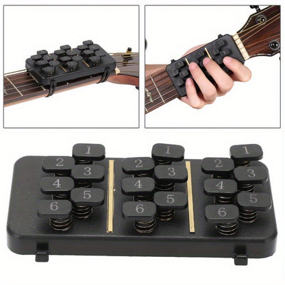 1pc Vocal Guitar Chord Trainer, Suitable for Beginners - Portable Guitar Learning System, Easy-to-use Chord Charts, Compact Folk Guitar Practice Tool, Suitable for Beginners, Compatible with Vocal Guitar - Suitable for Home, Studio or On-the-go Pract