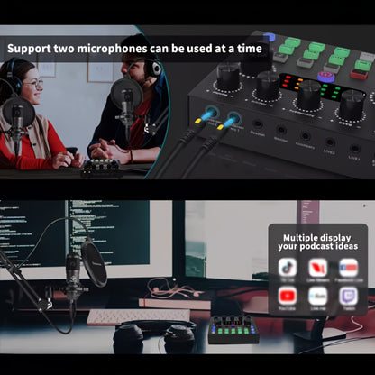 USB Audio Interface, Complete, Podcast, Equipment for Recording and Streaming