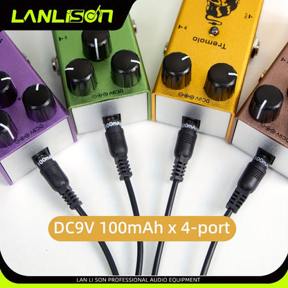 Guitar Pedal Power Supply, 36V, USB, Lanlison, 8-Port for Powering Guitar Effects Pedals