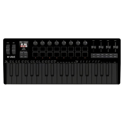 M-VAVE SMK37PRO Professional MIDI Keyboard, 37-Key Wireless Wireless Music Arrangement And Production Synthesizer