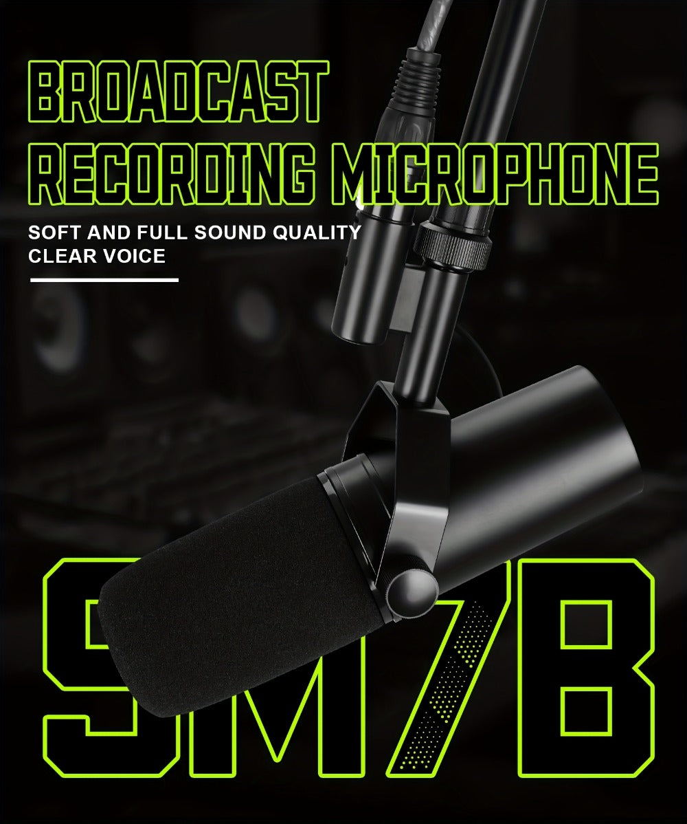 Recording Microphone, Dynamic, Professional, SM7B for Recording and Streaming