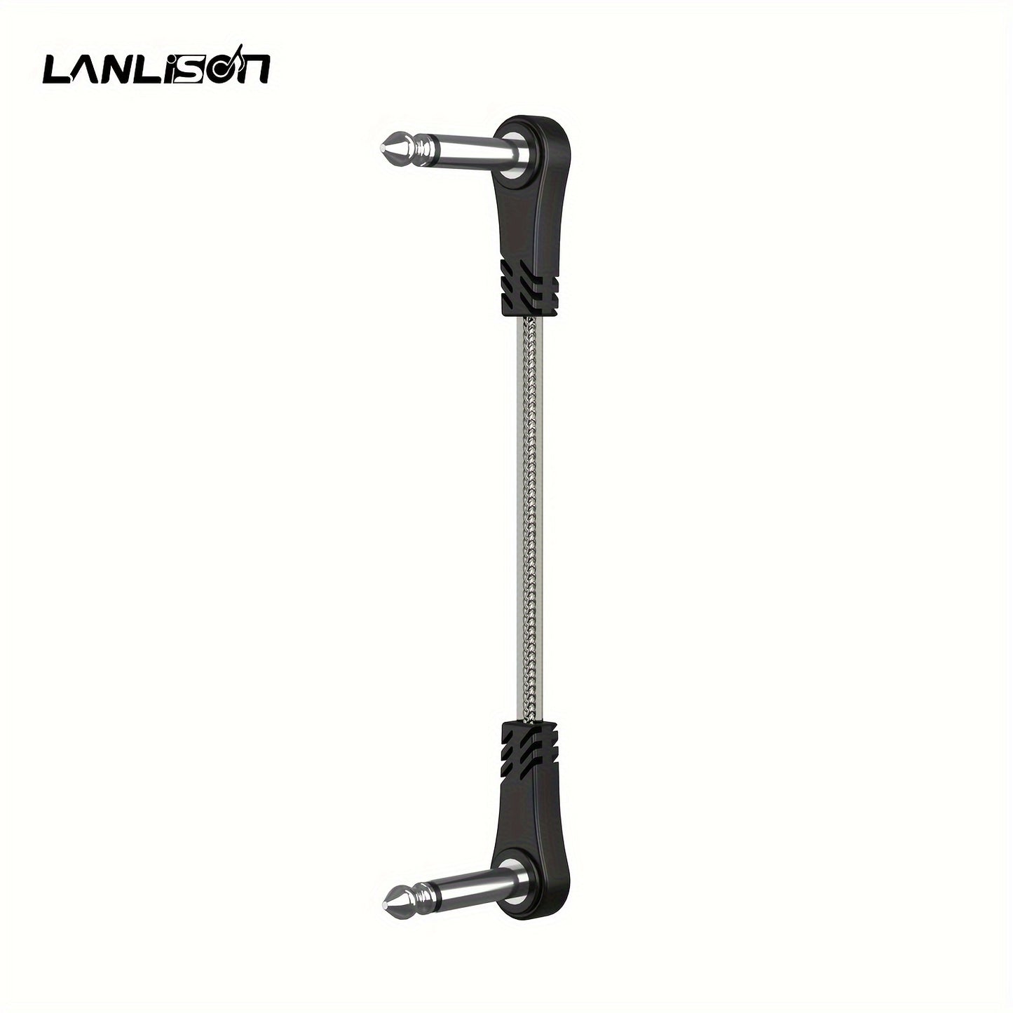 15CM * 3pcs/ 15CM * 5pcs/ 15CM * 3pcs + 30CM * 1pc + 100CM * 1pc Inch Guitar Effects Pedal Cable Connector 1/4" Right Angle TS Mono Black
