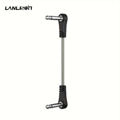 15CM * 3pcs/ 15CM * 5pcs/ 15CM * 3pcs + 30CM * 1pc + 100CM * 1pc Inch Guitar Effects Pedal Cable Connector 1/4" Right Angle TS Mono Black