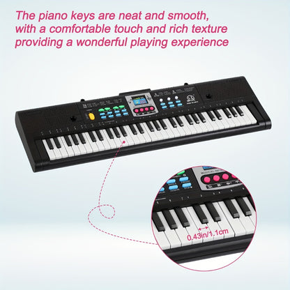 Portable Electronic Keyboard, USB, Portable, Piano, Keys, Beginner for Beginner Lessons