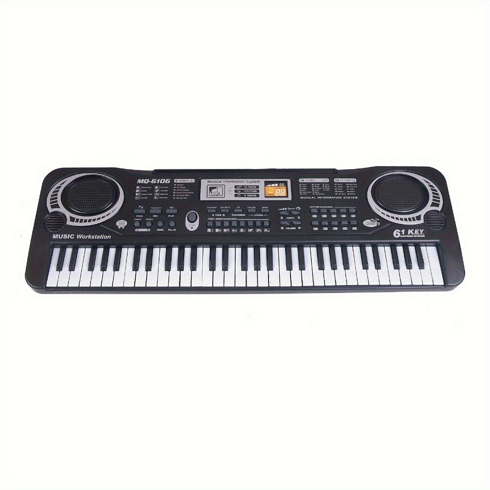 Portable Electronic Keyboard, Full Size, USB, Portable, Key, Microphone, Full for Beginner