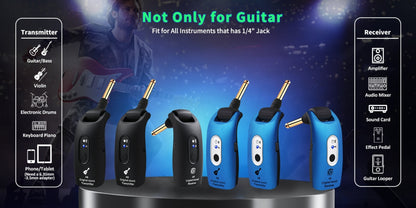 Wireless Instrument System, Black - 2, 2.4 GHz Wireless for Wireless Connection Between A