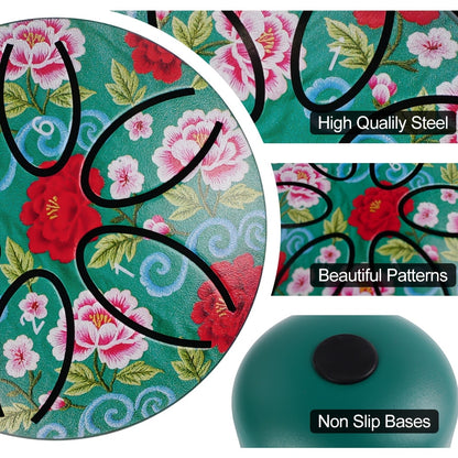 Mini Portable Steel Tongue Drum, 3 Inches with 6 Tones - a Beginner-Friendly Handheld Percussion Instrument Made of Carbon Steel, Includes Drumsticks And Sheet Music, Perfect Musical Gift for Celebrations Like Carnivals, Weddings, Christmas