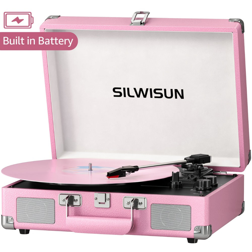 Vinyl Record, Wireless, Portable, Player, Built for Music Listening and Collecting