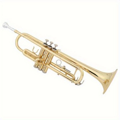 B-Flat Trumpet, 0.08mm, 8.7 cm, Ideal, Beginner, Musicians for School Band