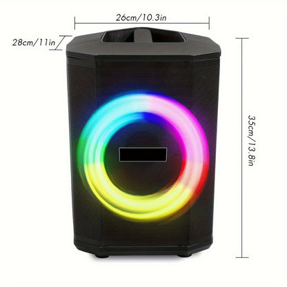 Portable PA Speaker, Sound Activated, Remote Control, Wireless for Parties and Karaoke