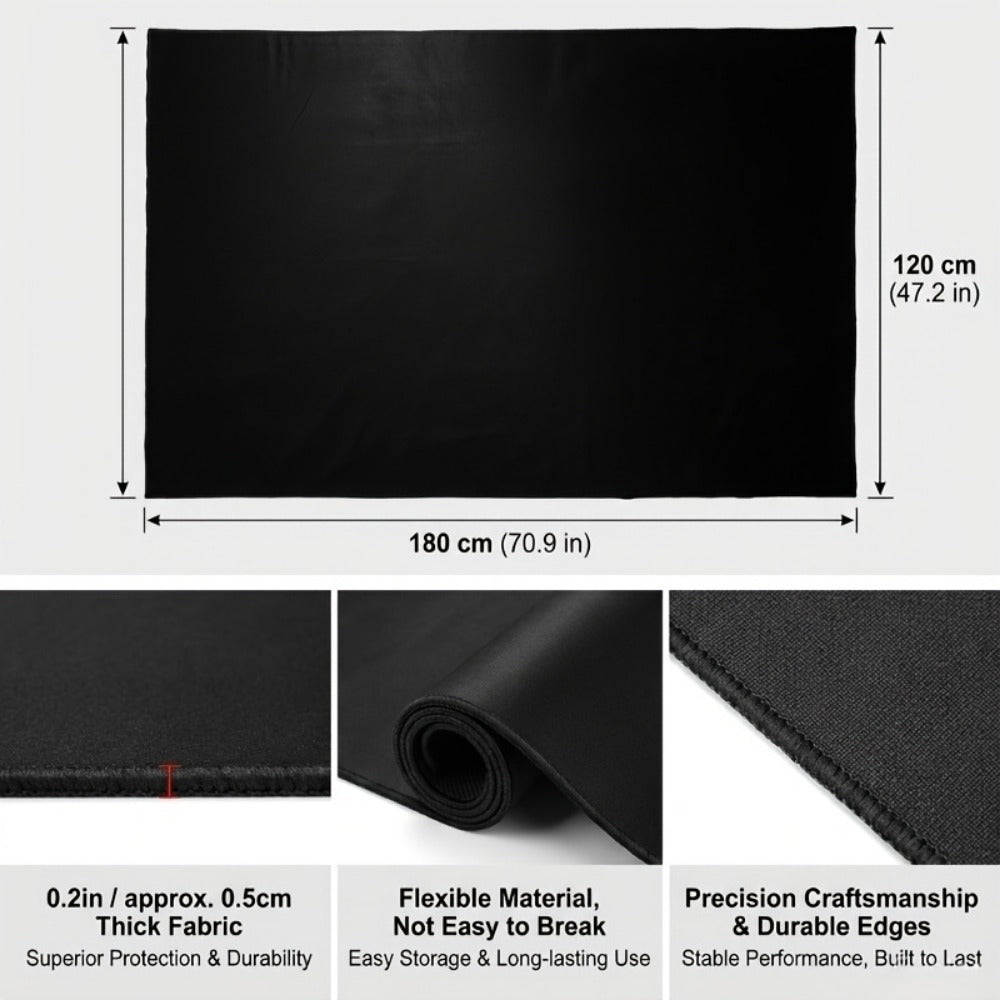 Non-Slip Drum Mat, 47 x 63-Inch Floor Pad for Acoustic and Electronic Kits