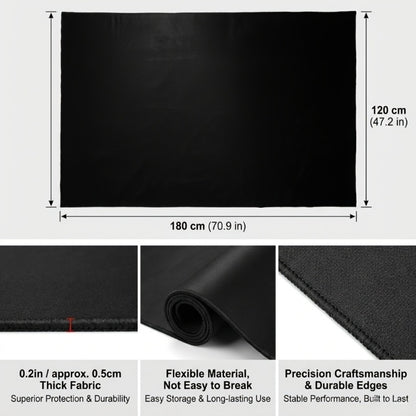 Non-Slip Drum Mat, 47 x 63-Inch Floor Pad for Acoustic and Electronic Kits
