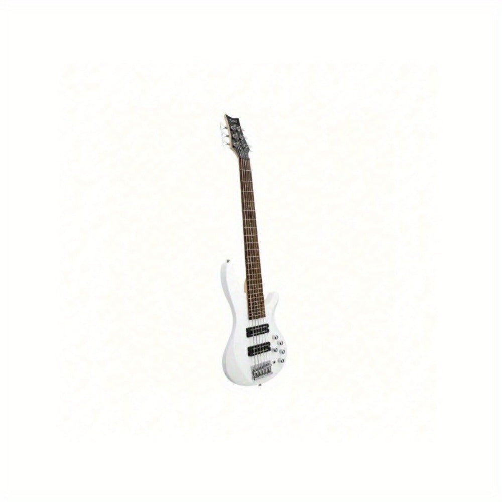 Electric Bass Guitar, Adjustable, 44 Inch, White, Inch, GIB for Lessons and Practice