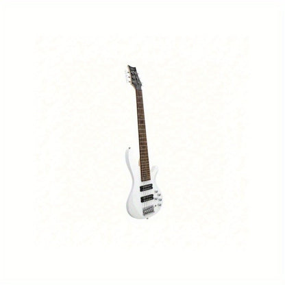 Electric Bass Guitar, Adjustable, 44 Inch, White, Inch, GIB for Lessons and Practice