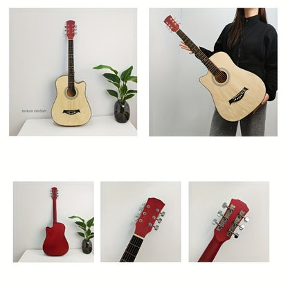 38-Inch Matte Acoustic Guitar Kit with Gig Bag and Accessories