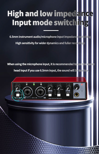 2-Channel USB Audio Interface, 24-Bit/192kHz with 48V Phantom Power
