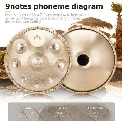 Hand Drum, 440Hz, 440 Hz, 22-Inch, Minor, Kurd for Rhythm Practice