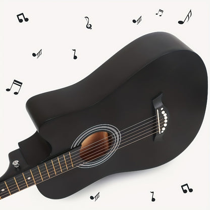Acoustic Guitar, 38 Inch, Inch, Matte, Beginners for Lessons and Practice