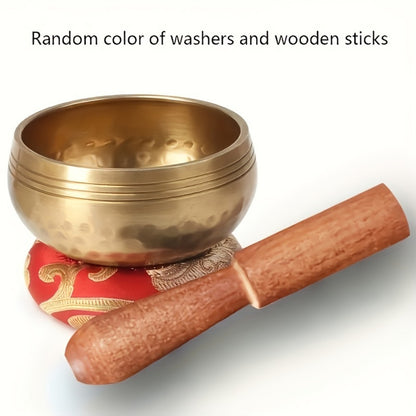 Tibetan Singing Bowl Set with Mallet and Washers for Meditation and Yoga