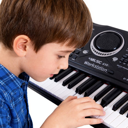 Portable Electronic Keyboard, I4250US, USB, Portable, 61-Key, Piano, Mic for Beginner