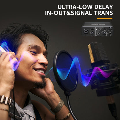 USB Audio Interface, USB-C, USB, Mic, Preamps, Cable for Recording and Streaming