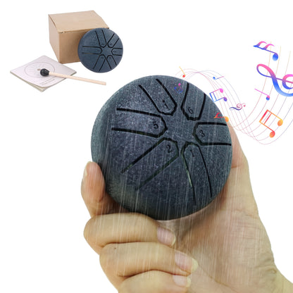 3-Inch 6-Tone Outdoor Rain Drum, Travel Percussion Instrument for Yoga Meditation Music, Relaxing Healing Fun Experience, Gift for Party Atmosphere, Perfect for Family And Friends Gatherings, Musical Instrument Gift Set, Artistic