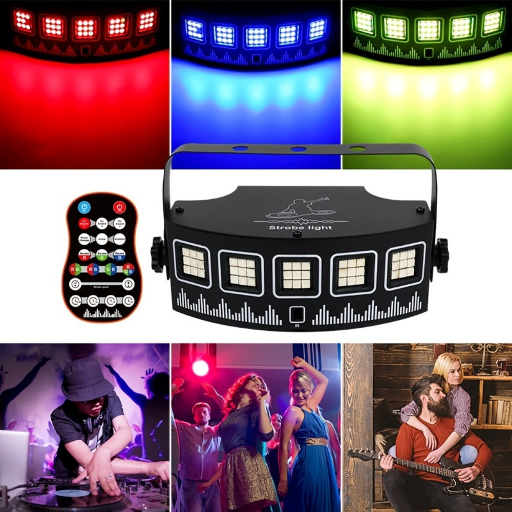 LED Stage Light, Sound Activated, Remote Control, Lights for Stage and Party Lighting