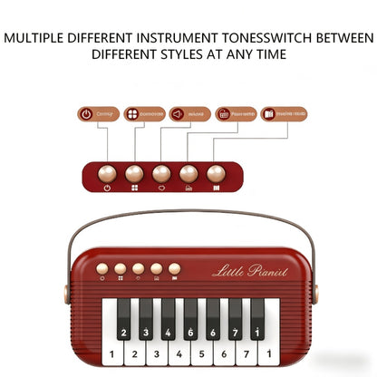 Mini Piano Keyboard, Portable, 15 Keys, Music for Basic Music Play And Portable Beginner