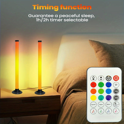 RGB Monitor Light Bars, 2-Piece USB Backlight Set with App and Remote Control