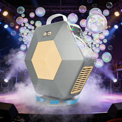Bubble Machine, 360, Rotatable, Stage for Parties for Home Practice, Rehearsal and Live