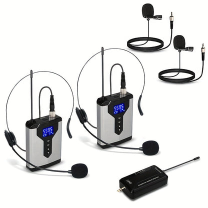 Audio Mixer, Rechargeable, Wireless, DEPUSHENG, Lavalier for Live Sound