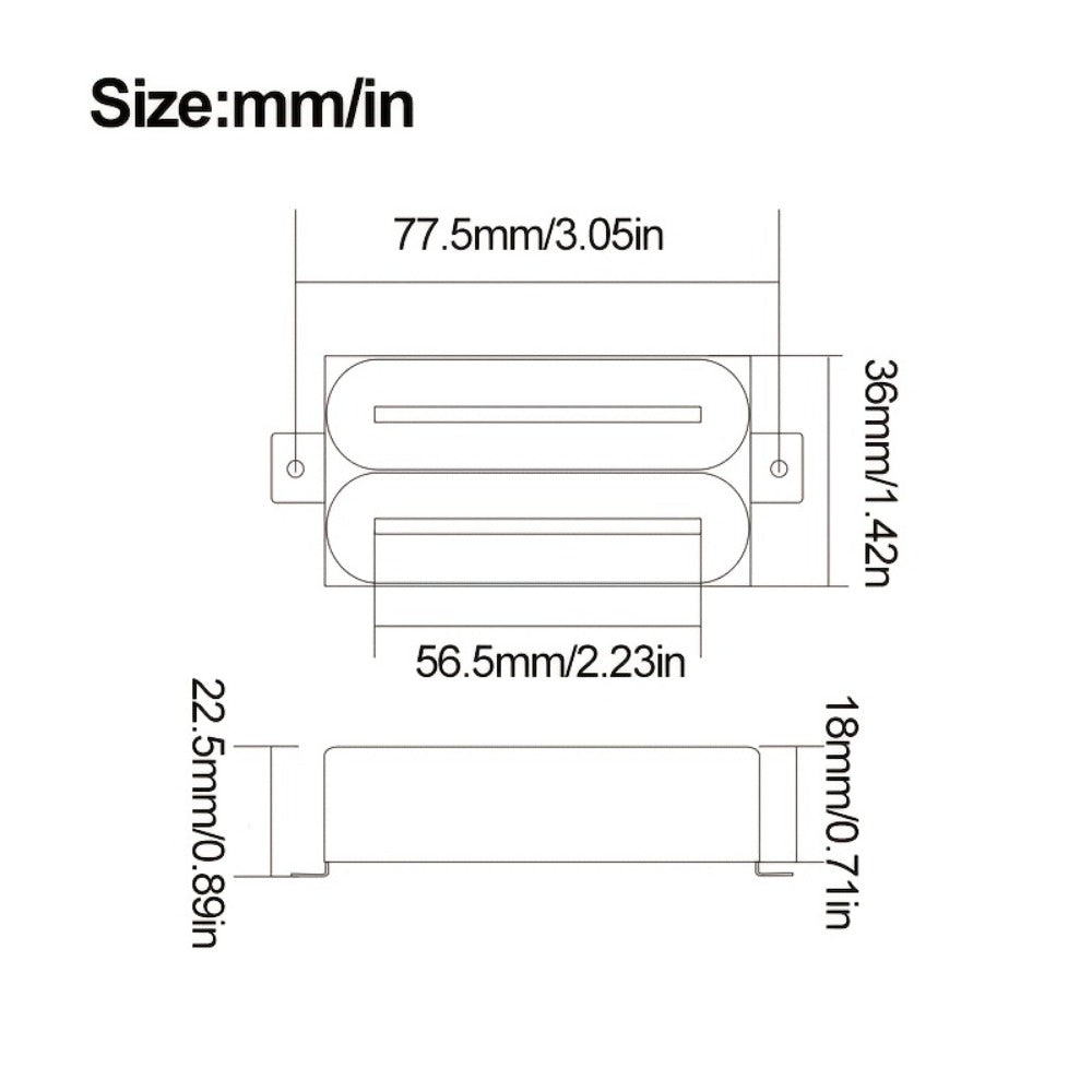 Guitar Replacement Part, 1pc, 57mm, Electric, Humbucker for Guitar Repair