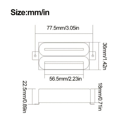 Guitar Replacement Part, 1pc, 57mm, Electric, Humbucker for Guitar Repair