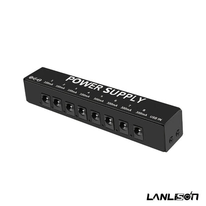 Guitar Pedal Power Supply, Portable, USB-C, USB, Effects for Powering Guitar Effects