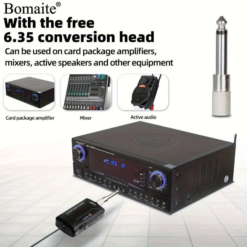 Audio Mixer, Wireless, Rechargeable, Bomaite, Lavalier for Live Sound