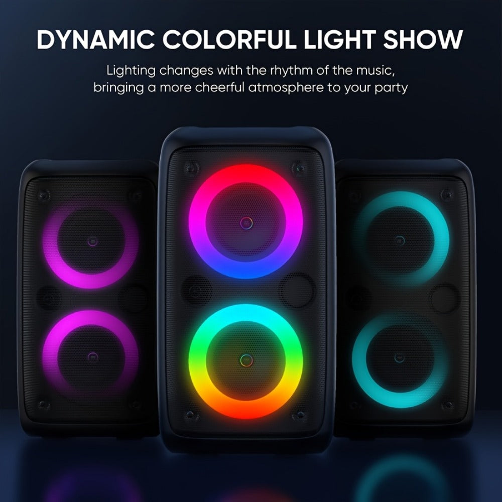 Portable PA Speaker, Sleek Compact, Wireless, USB, Karaoke, Sleek for Parties and Karaoke