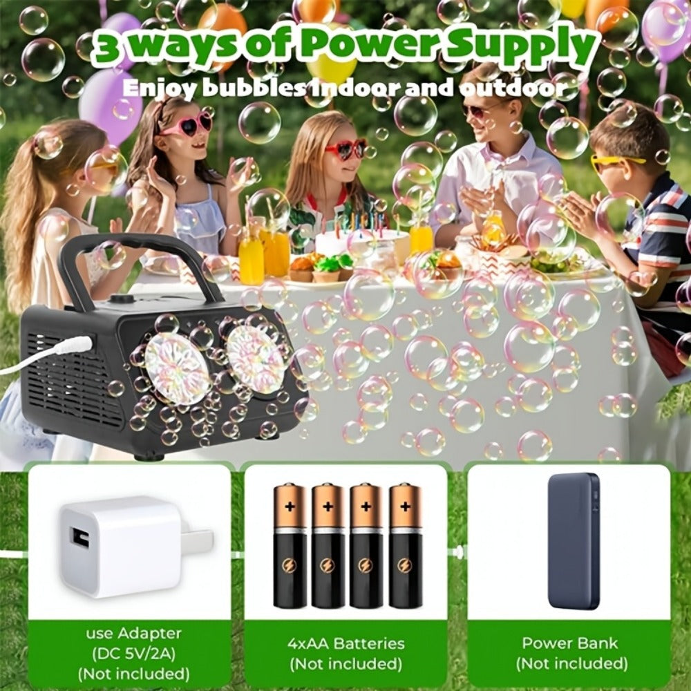 Bubble Machine, Rechargeable, Upgrade, Automatic, Blowing for Parties