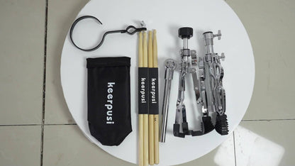 Adjustable Snare Drum Stand Set for 10 to 14-Inch Drums and Practice Pads