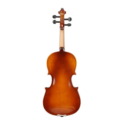 New 3/4 Size Natural-Tone Acoustic Violin Set - Complete W/ Case, Bow & Beginner-Friendly Design