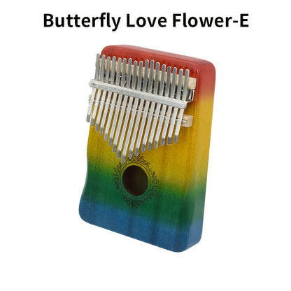 10 Types Kalimba Thumb Piano 17 Keys, Portable Mbira Finger Piano Gifts for His And Hers Beginners, with Gift Box, Tune Hammer, Songbook - Musical Instruments Gift