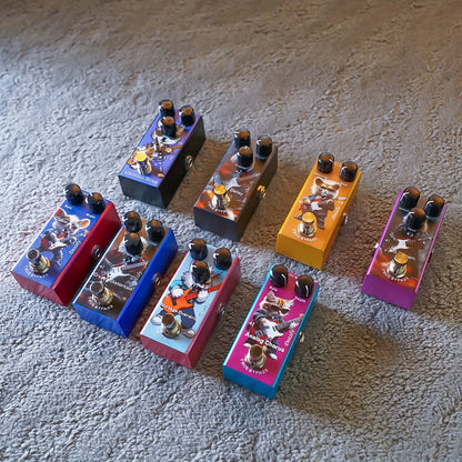[Mini Guitar Effects Pedal] Ultimate Drive Mini Pedal | Overdrive, Crunch Distortion, US Dream Classic Chorus, Analog Chorus, Digital Delay, Tremolo, Analog Delay | Guitar Effects Pedal DC 9V