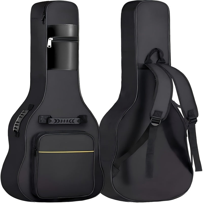 38 39 Inch Guitar Backpack Acoustic Guitar Bag 0.3 Inch Thick Padding Dual Adjustable Shoulder Strap Guitar Case Gig Bag with Back Hanger Loop (39 Inch)