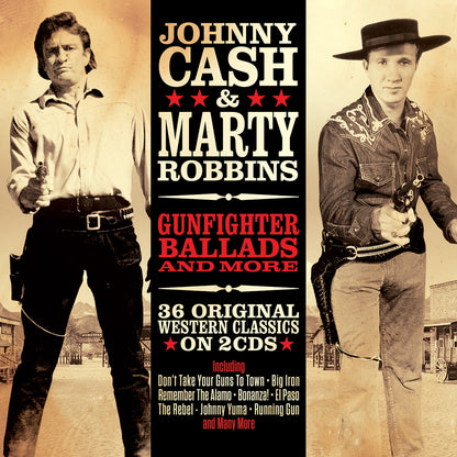 2CD Johnny Cash & Marty Robbins - Gunfighter Ballads & More