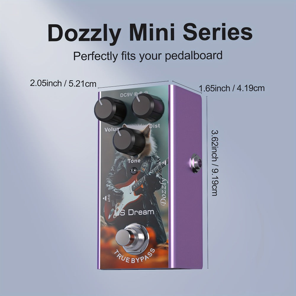Guitar Effects Pedal, 9V, Mini, Ultimate, Drive for Electric Guitar Or Bass Tone Shaping