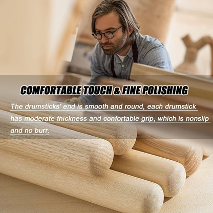 5A Wooden Drumsticks, 4 or 10 Pairs for Practice and Performance