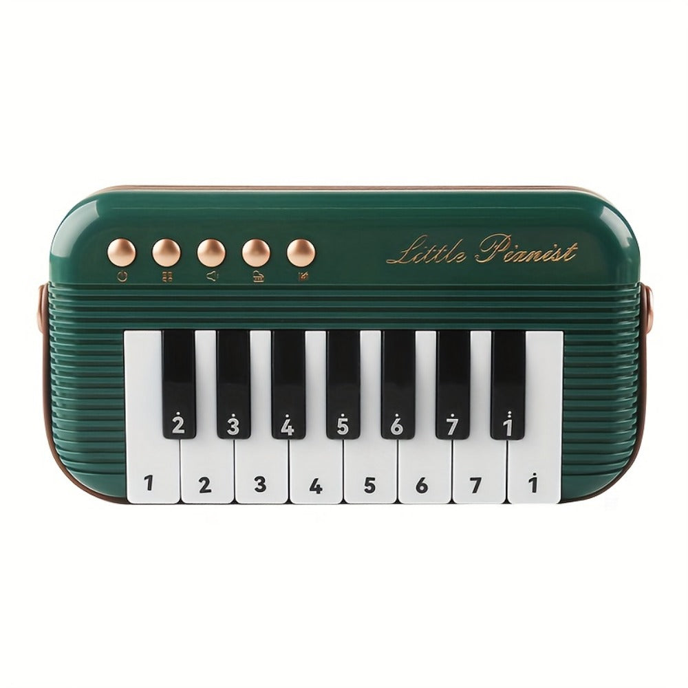 Mini Piano Keyboard, Portable, 15 Keys, Music for Basic Music Play And Portable Beginner