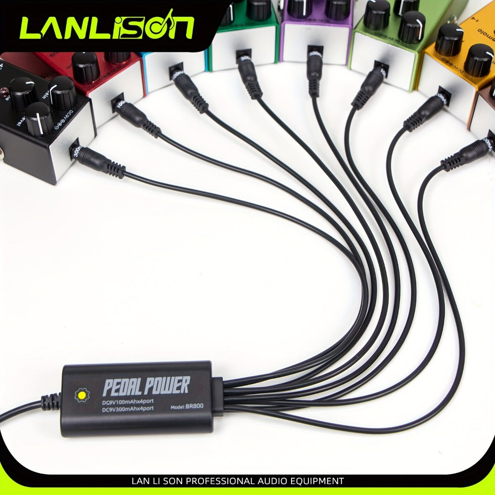 Guitar Pedal Power Supply, 36V, USB, Lanlison, 8-Port for Powering Guitar Effects Pedals